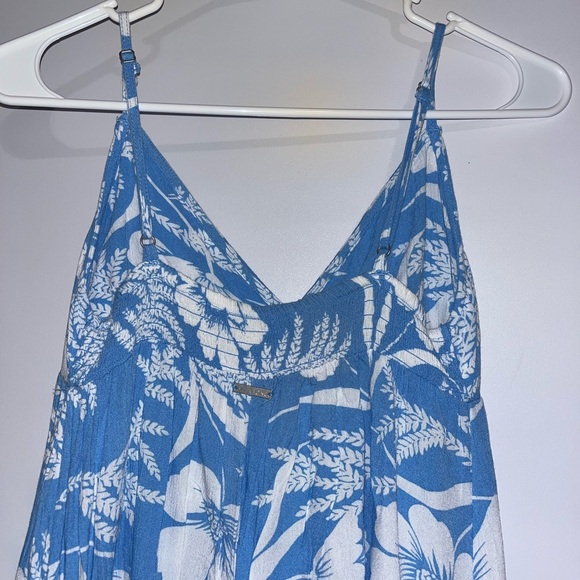 Hawaiian print Billabong Dress, blue and White, Size Small - Picture 2 of 7